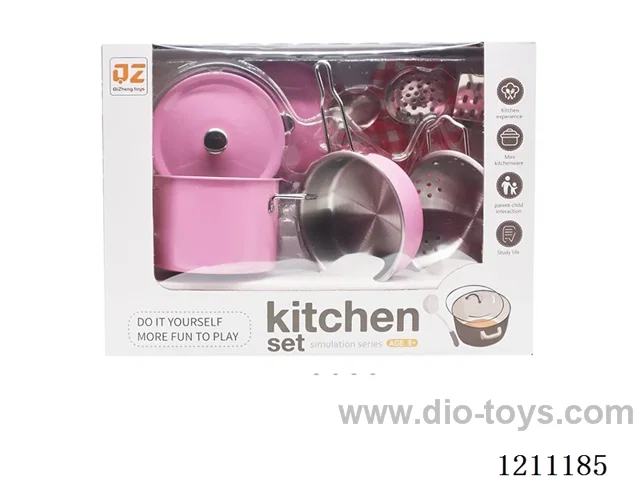 Pink Stainless Steel Cutlery with Gloves