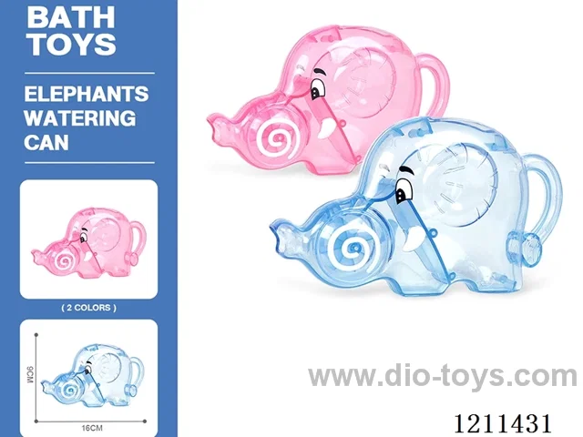 Transparent Blue Elephant Sprinkler 2 colors mixing