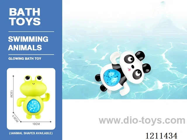 Light-up animal clockwork bath toys 3 types