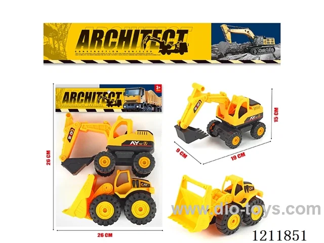 free wheel engineering vehicles（2PCS）