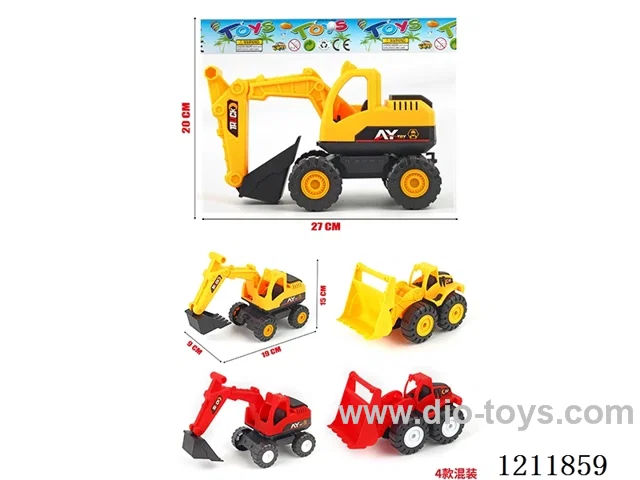 free wheel engineering vehicles（2 style mixed）