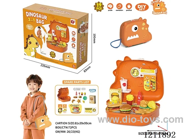 19PCS Fast Food Backpack Set