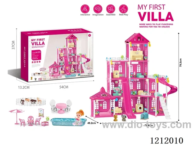 DIY assembling Castle Doll Cottage 241PCS(Full injection molding type)