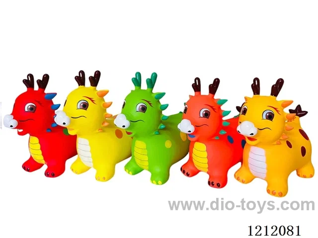Flash music inflatable painted loong (auspicious dragon) (including 3*1.5V battery)