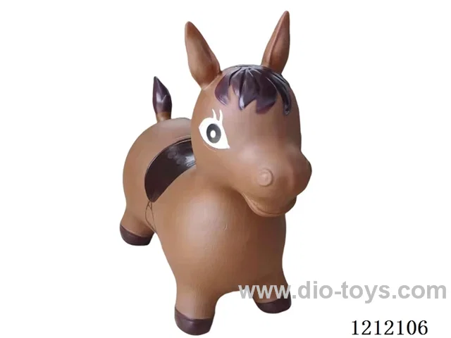 Flash music inflatable painted coffee dragon horse (including 3*1.5V battery)