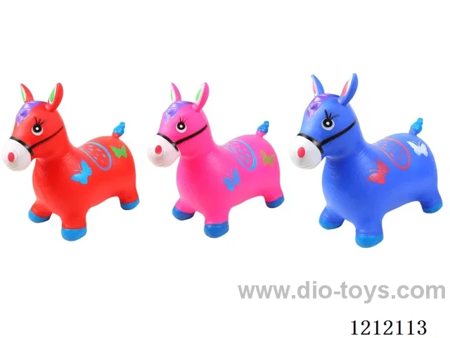 Inflatable painted horse