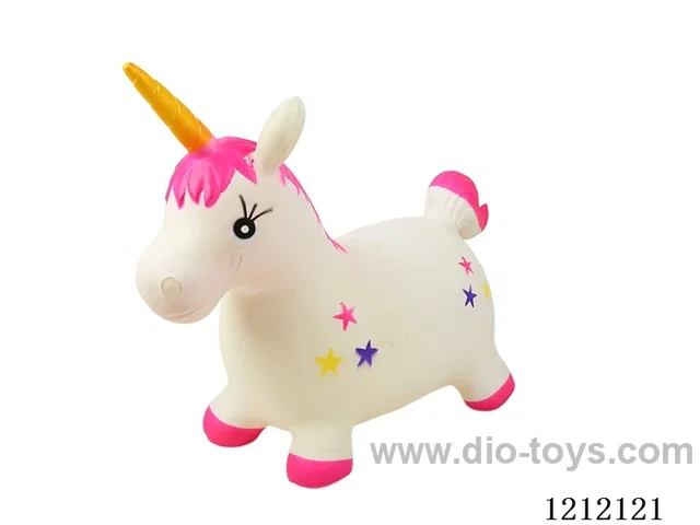 Inflatable painted triangle horse