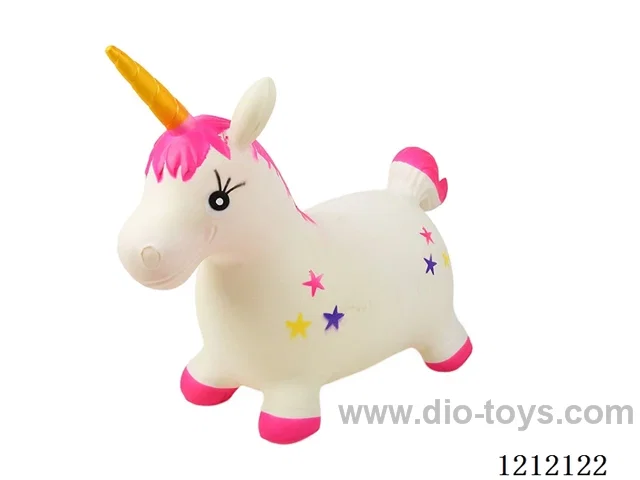 Flash music inflatable painted triangle horse (including 3*1.5V battery)