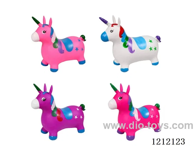 Inflatable painted unicorn