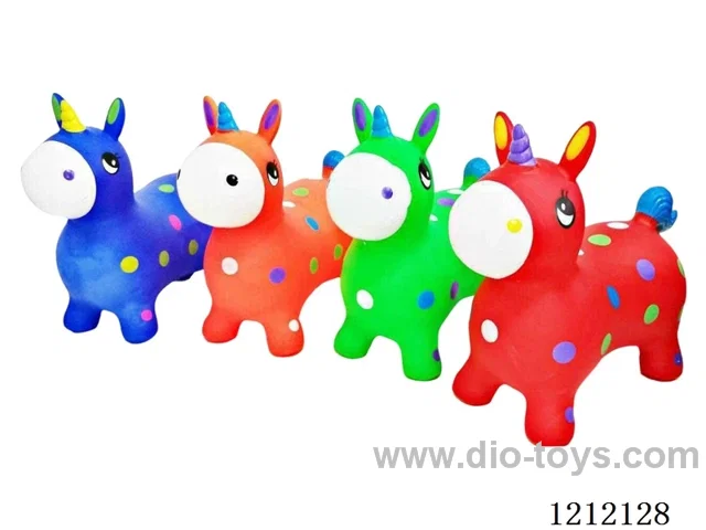 Inflatable painted cartoon unicorn