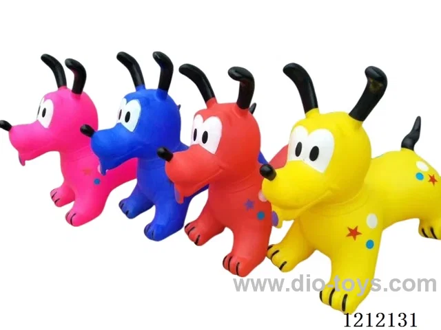 Flash music inflatable painted dog (including 3*1.5V battery)