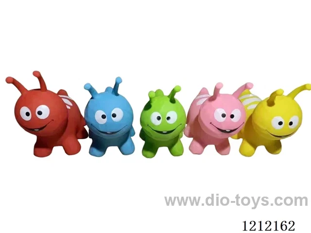 Inflatable painted caterpillar color mixing