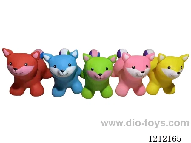 Flash music inflatable painted fox color mixing (including 3*1.5V battery)