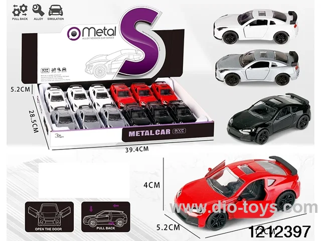 pull back alloy car in Display box
