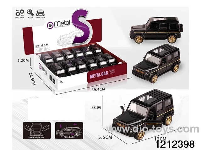 pull back alloy car in Display box