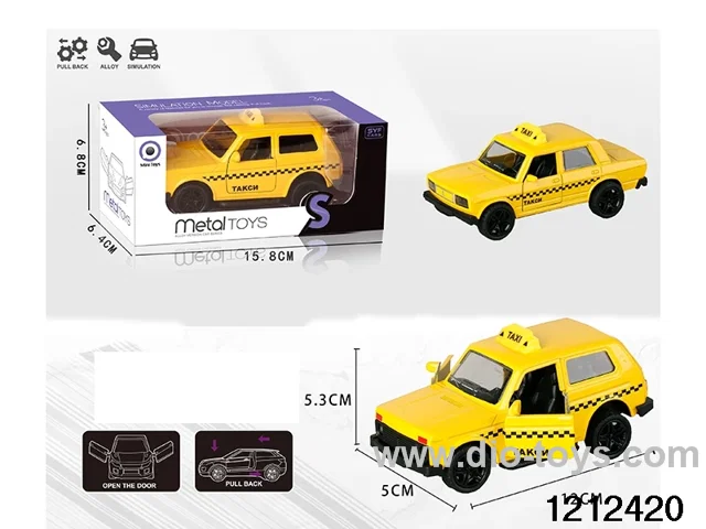 pull back alloy car in window box