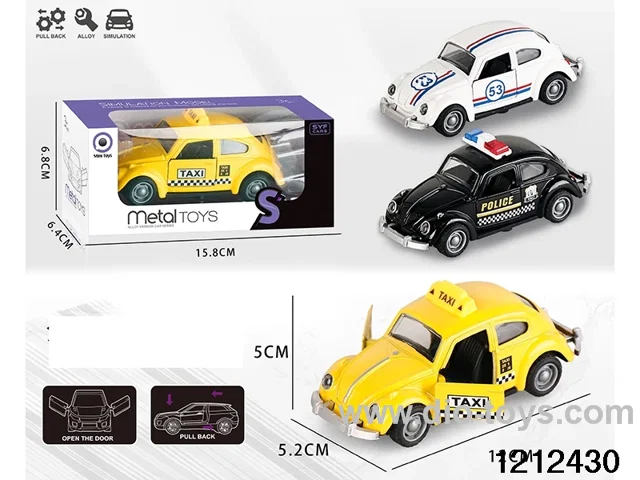 pull back alloy car in window box