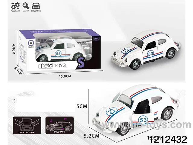 pull back alloy car in window box