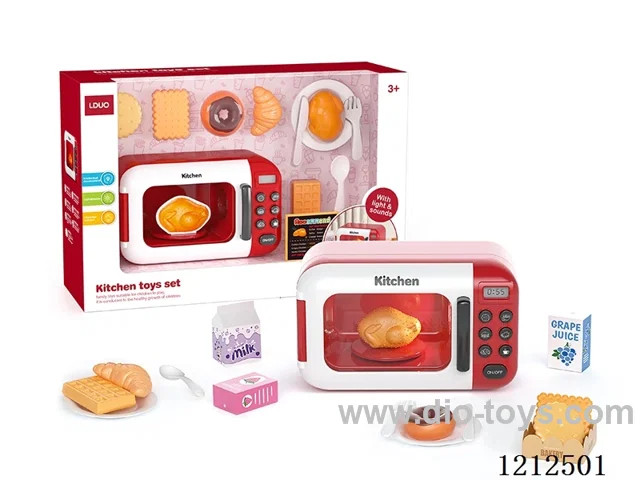 Electric light and sound microwave oven set (3*AA not included)