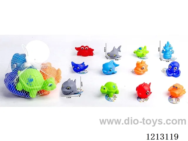 Vinyl marine animals (with BB whistle)