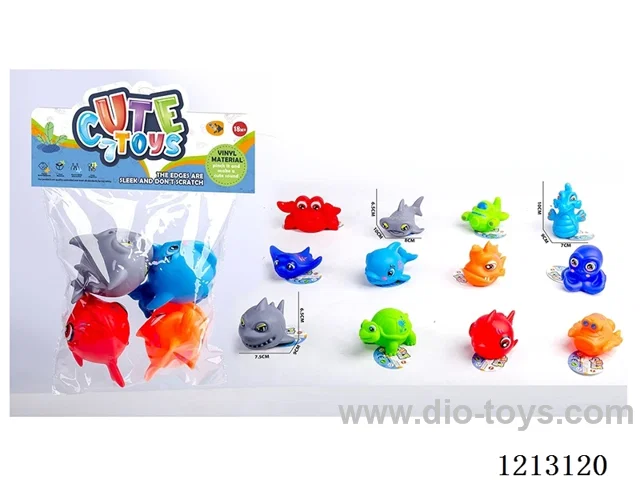 Vinyl marine animals (with BB whistle)