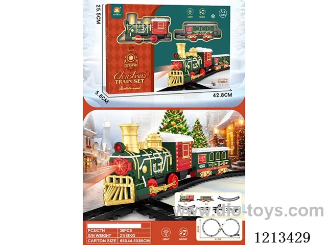 B/O track train W L/M not included 2*AA(Christmas model)
