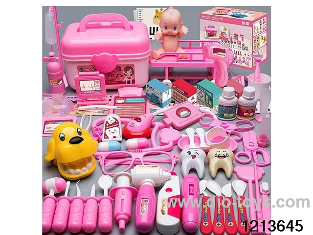 doctor set toys （4Function- with sound and light + bed