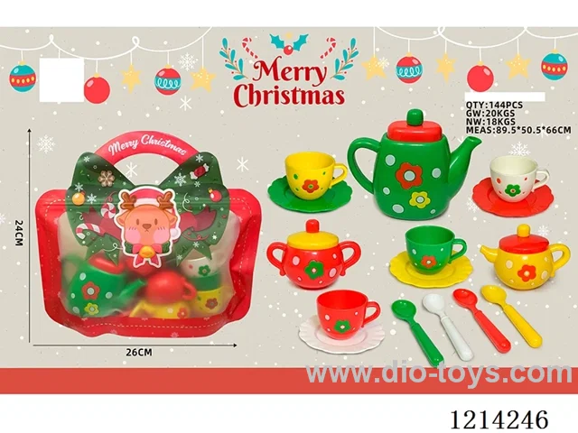 (18PCS) Christmas Tea Set C