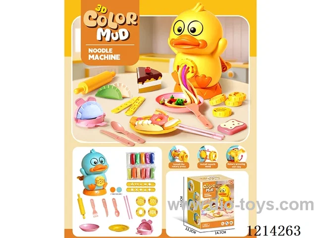 colored clay machine set