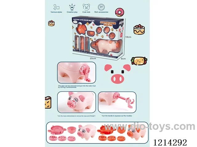 colored clay machine set