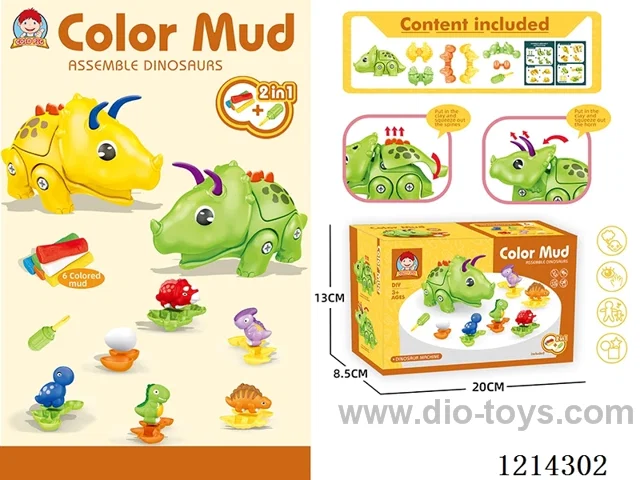 colored clay machine set