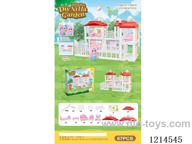 DIY villa set67PCS