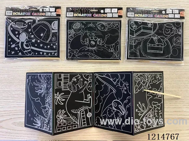 4 Scratch Cards(4PCS+1 Pen)