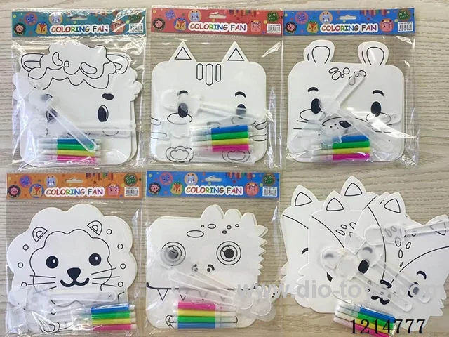 Fan Doodle 3(3 pieces + 4 pens)
