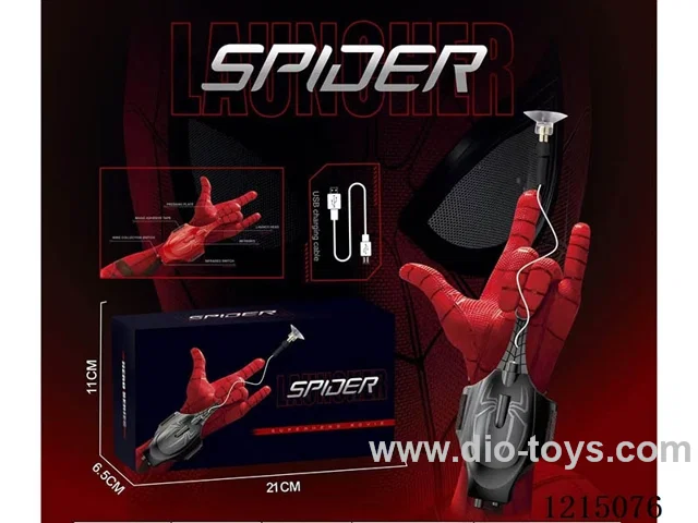 Spider-Man Motorized Launcher + Gloves [Red/Black