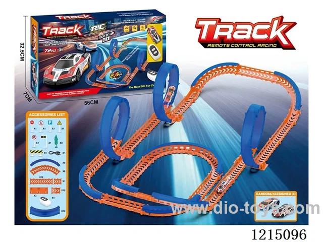 RC high speed track with light included battery