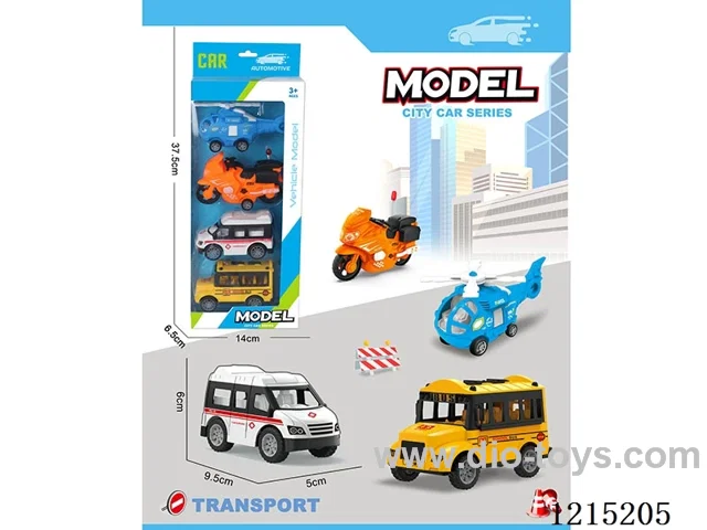 4PCS pull back car set