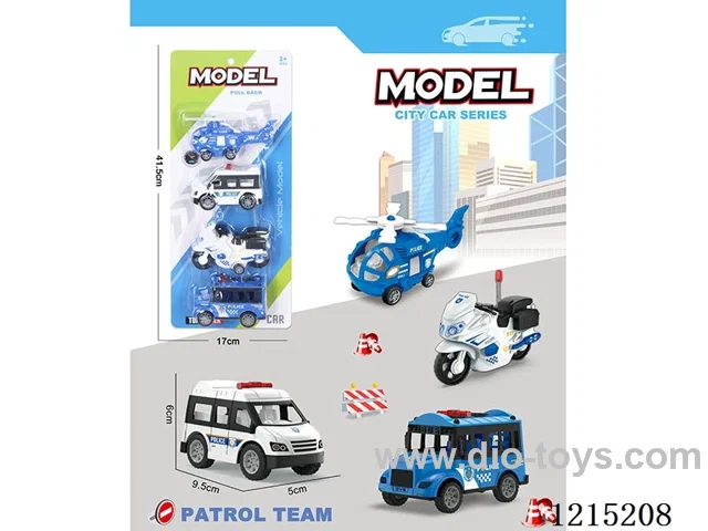 4PCS pull back car set