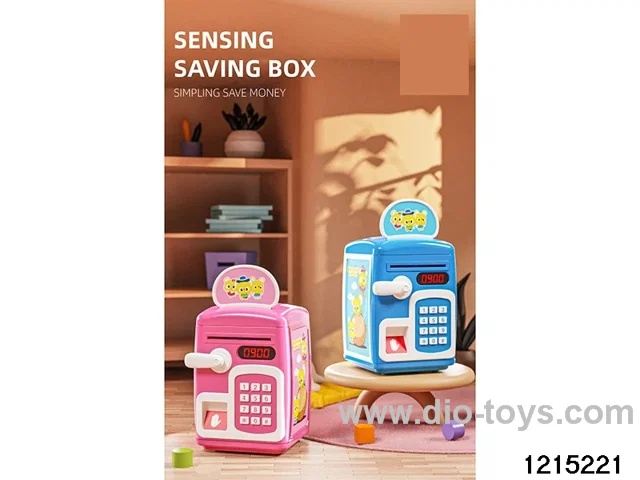 Fingerprint-sensing piggy bank