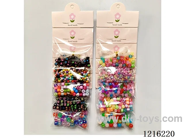 DIY Jewelry Set (4mm Rice Beads + 6/8mm Beads + Barrel Beads + Alphabet Beads + Wire)