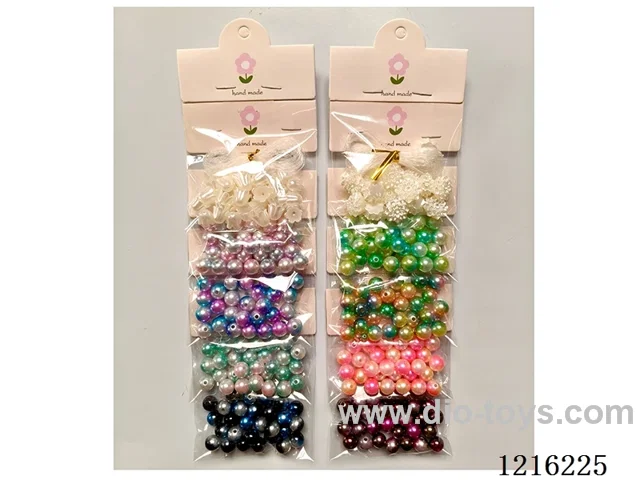 DIY Jewelry Set (10mm pearl + flower beads + wire)