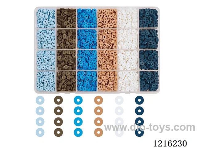 DIY Jewelry Set (Soft ceramic flakes + thread (24 compartments))
