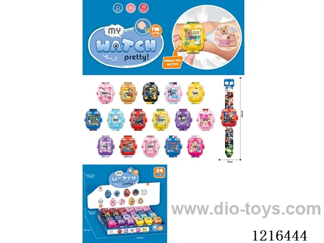 Projection electronic watch 24PCS included battery
