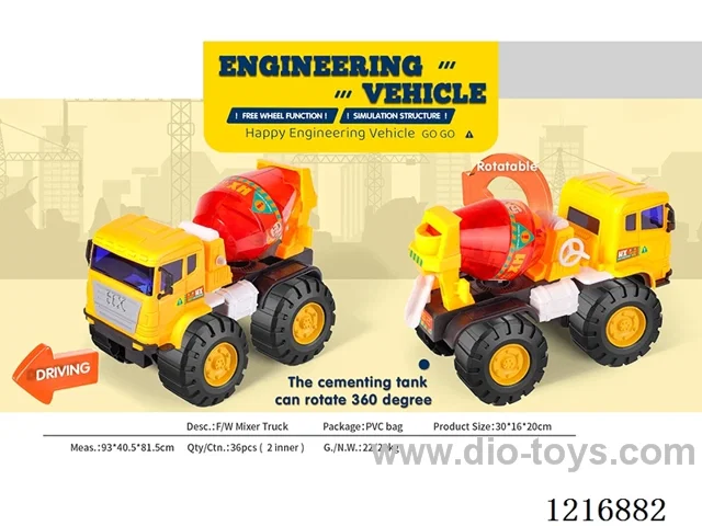 Free wheel mixer trucks