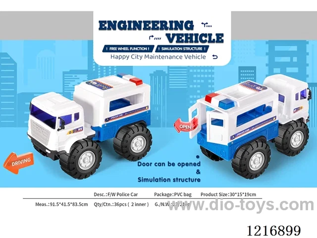 Free wheel police car