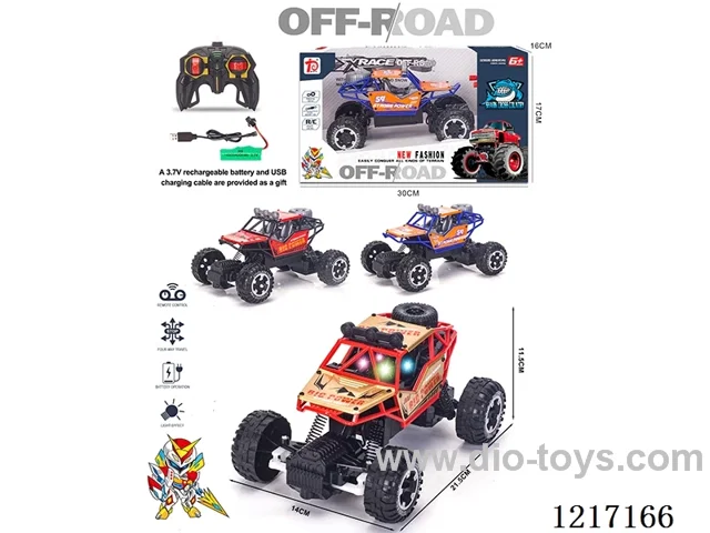 4ch rc alloy car with light included battery