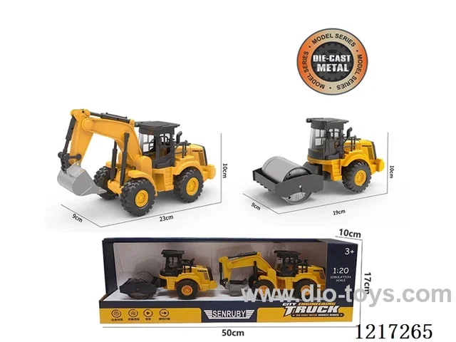 Inertia-Alloy excavator + road roller (included battery)