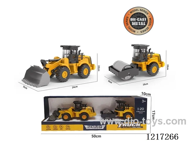 Inertia-Alloy Bulldozer + Roller (Included Battery)
