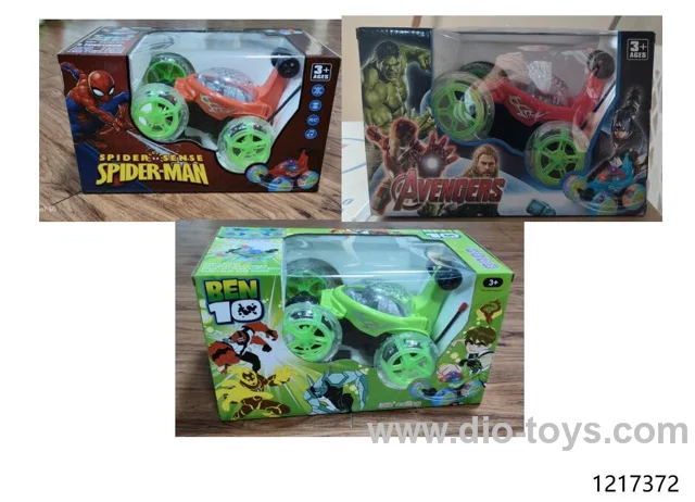 rc stunt car with 3D light included battery