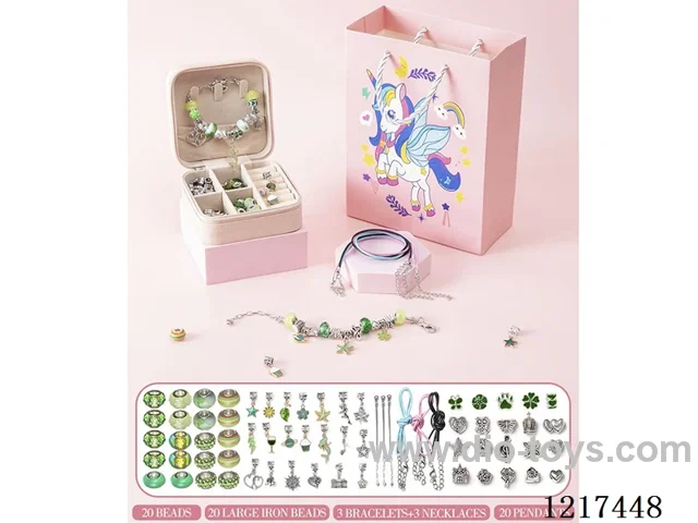 Pandora DIY Unicorn Green Set(66PCS)